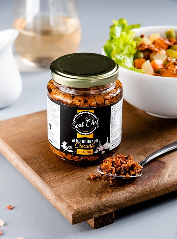 Alho Frito Dourado Crocante Tradicional Soul Chef 200g