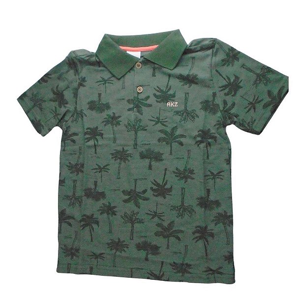 polo infantil verde