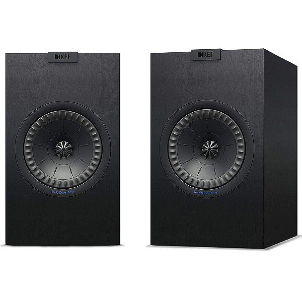 Par de Caixa Acústica Bookshelf KEF Q350 120W - Preto