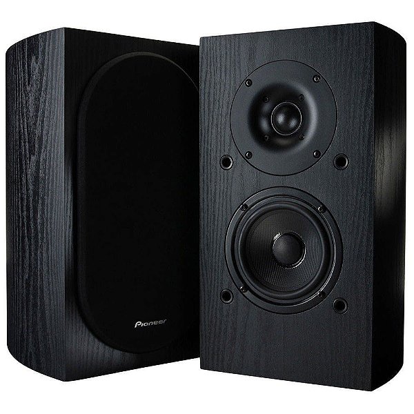 Par de Caixas Bookshelf Pioneer SP-BS22 80W - Preto