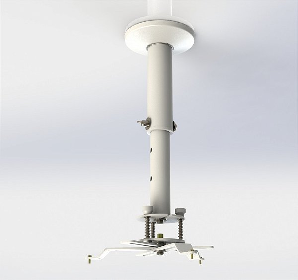 Suporte para Projetor Telescópico de Teto A-ST200 110 a 200cm Projetelas - Branco