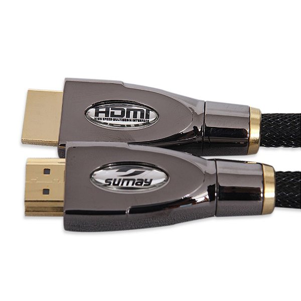 Cabo HDMI 1.4 Sumay High Speedy SM-HDE50 - 5 Metros - Preto