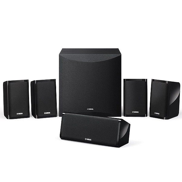 Kit 5.1 Caixa Yamaha Com Subwoofer Ativo NS-P41 - Preto