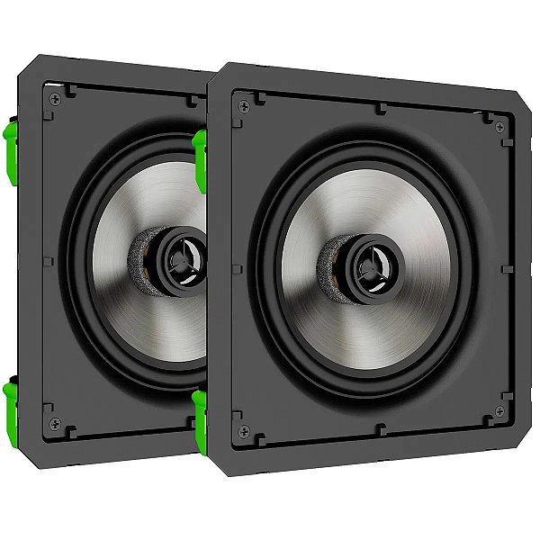 Par de Caixa Acústica de Embutir Loud Áudio SQ6 Passiva Borderless 60W RMS