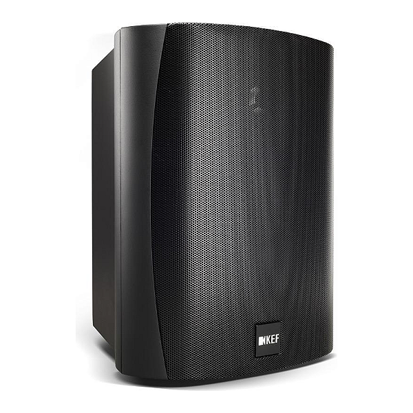 Par de Caixas Outdoor KEF Ventura 5 IP65 Selada 2 Vias 5,25" Névoa Salina 1200 h Preta