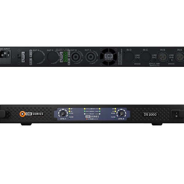 Amplificador Slim 2 Canais de 1000W DB Series DS2000