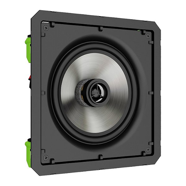 Par de Caixas de Som de Embutir Quadradas Loud Áudio SQ6 BL 6" 60W Borderless Sem Moldura