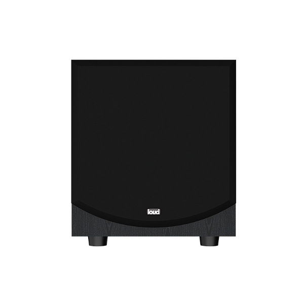 Subwoofer Ativo Loud Áudio SW-801 8" 150W RMS para Home Theater Duto Direcionado ao Piso Bivolt