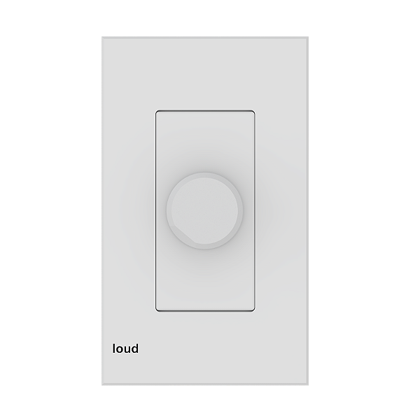 Atenuador de Volume Loud Áudio VCS-80 12 Posições - Branco