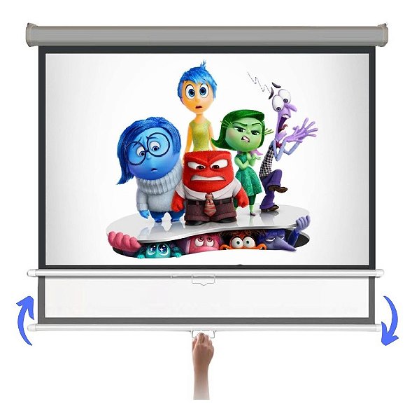 Tela Retrátil Manual Nardelli NRL-020 110 Polegadas Formato 16:9 - Linha PRO