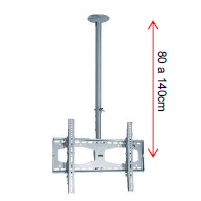 Suporte Teto Telescópico para TV 30" a 70" - Ajuste 80-140cm até 75kg | Nardelli