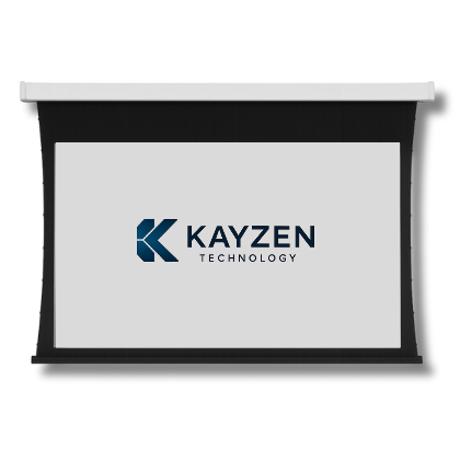 Tela Retrátil Motorizada Kayzen TRSB-170 170" Formato 16:9 com Moldura para Embutir