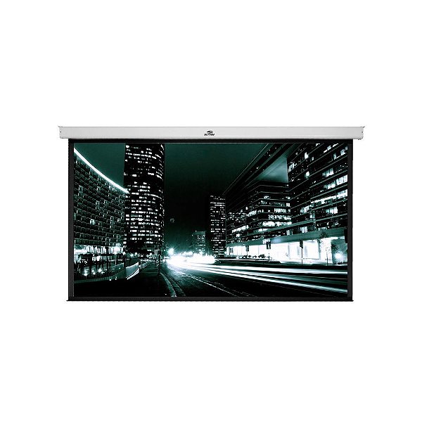 Tela Projeção Elétrica 92" Sumay Formato 16:9 Branco Não Tensionada 110V