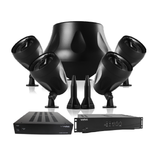 Kit de Jardim WaveOne 4 | Sistema 2.1 Máximo com 2 Amplificadores e 2 Pares de Caixas