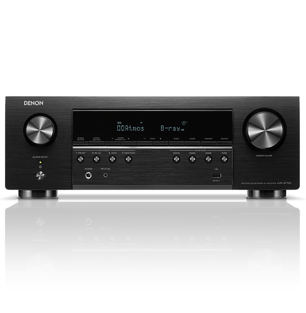 Receiver Denon AVR-S770H 7.2 Canais 75W 8K Dolby Atmos HEOS (220V)