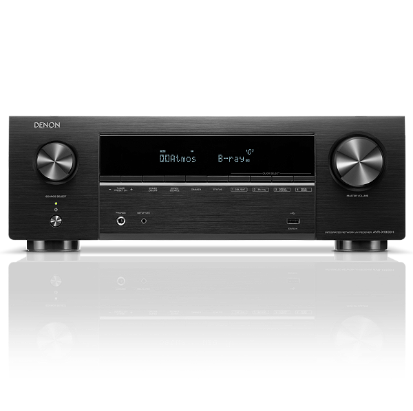 Receiver Denon AVR-X1800H 7.2 Canais 80W 8K Dolby Atmos HEOS (110V)