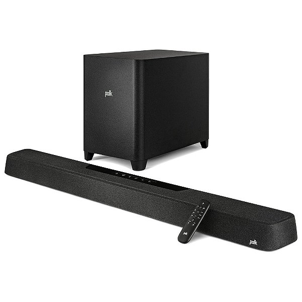 Soundbar Polk MagniFi Max AX 5.1.2 Dolby Atmos DTS:X com Subwoofer 10" Streaming (Bivolt)