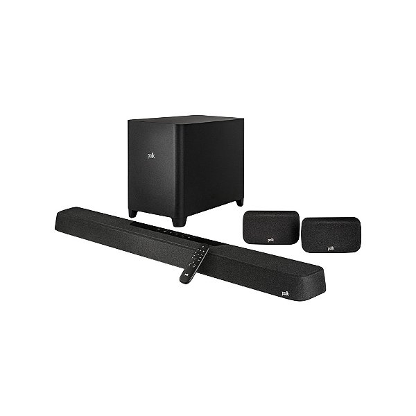 Sistema Completo Polk MagniFi Max AX SR 7.1.2 Dolby Atmos + Caixas Surround Sem Fio (Bivolt)