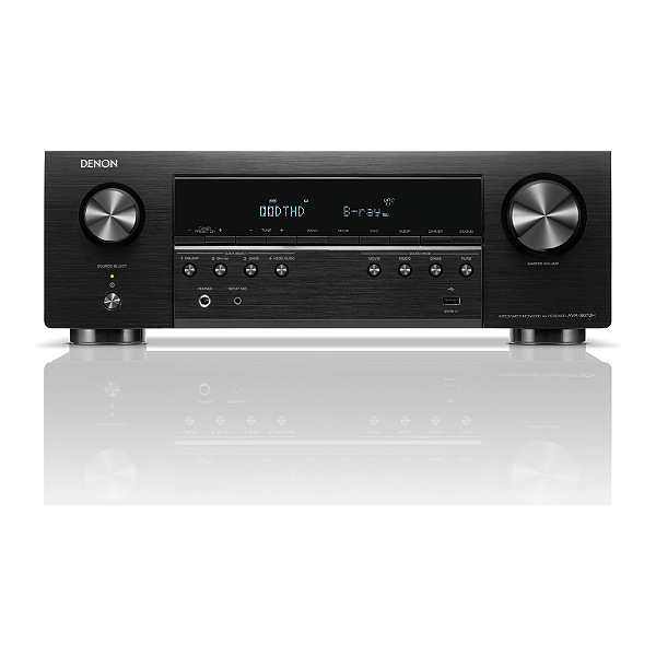 Receiver Denon AVR-S670H 5.2 Canais 75W 8K HEOS Wi-Fi AirPlay 2 Audyssey Phono (220V)