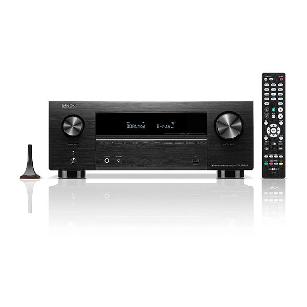 Receiver Denon AVR-X2800H 7.2 Canais 95W 8K Dolby Atmos DTS:X HEOS Audyssey XT Zona 2 (110V)