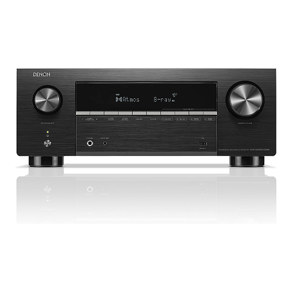 Receiver Denon AVR-X2900H 7.2 Canais 95W 8K Dolby Atmos DTS:X Dirac Ready HEOS 2 Saídas HDMI
