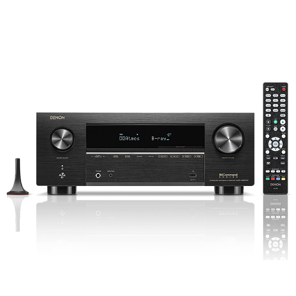 Receiver Denon AVR-X3800H 9.4 Canais 105W 8K Dolby Atmos DTS:X Auro-3D IMAX Dirac Ready (110V)