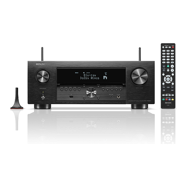 Receiver Denon AVR-X4800H 9.4 Canais 125W 8K Dolby Atmos Auro-3D IMAX 3 Zonas Dirac Ready (110V)