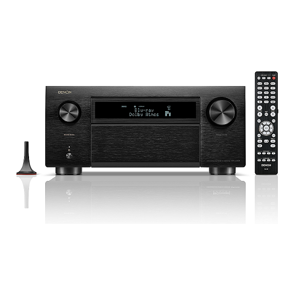 Receiver Denon AVR-A10H 13.4 Canais 150W 8K Dolby Atmos DTS:X Pro Auro-3D IMAX 3 Zonas (110V)