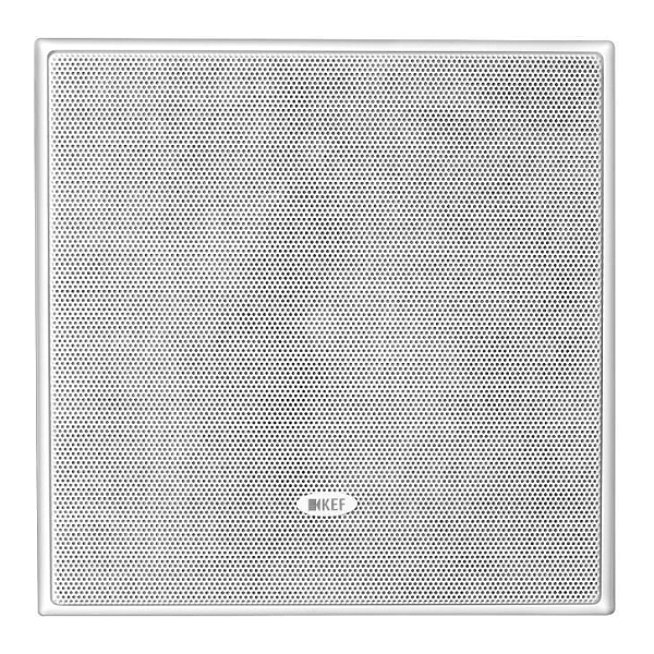 Caixa de Embutir KEF Ci160ES Quadrada Uni-Q 6,5" 100W Grade Pintável Branca