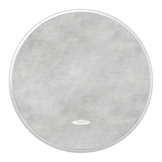 Caixa de Embutir KEF Ci160RR-THX Redonda de Teto THX Ultra Uni-Q 6,5" 190W Grade Pintável Branca