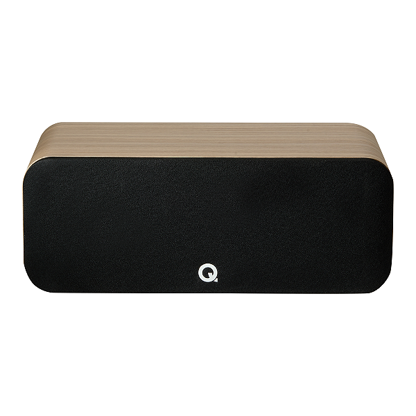 Caixa Acústica Central Q Acoustics Q5090 2 Vias Cone C3 Duplo 110 mm Home Theater Holme Oak
