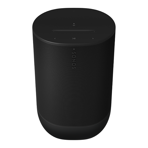 Caixa Portátil Sonos Move 2 Bateria 24h IP56 Wi-Fi 6 Bluetooth 5.3 Estéreo Base de Carga Preta