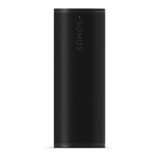 Caixa Portátil Sonos Roam 1ª Geração IP67 Bateria 10h Wi-Fi Bluetooth 5.0 Carga Qi Preta