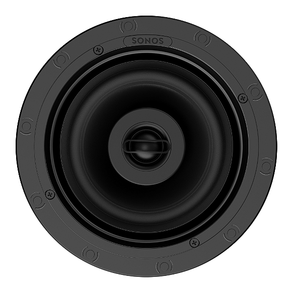 Par de Caixas de Embutir Sonos by Sonance In-Ceiling 6,5" Woofer Polipropileno Grade Pintável Branca