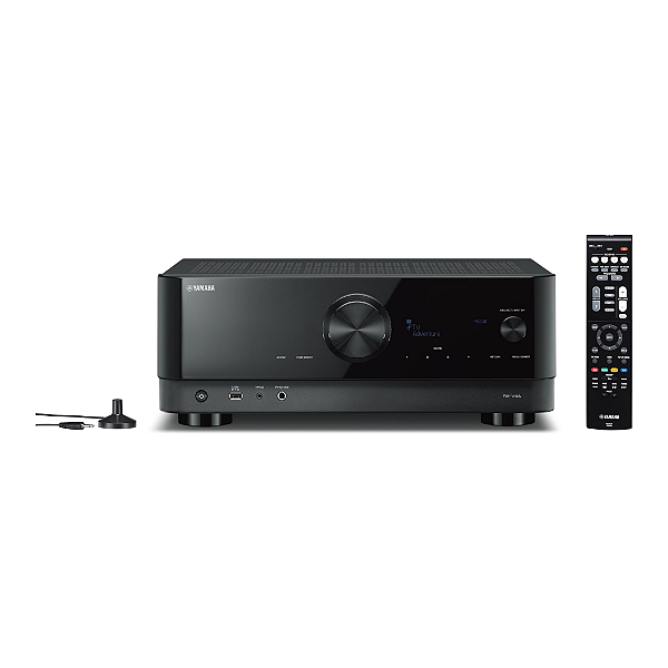 Receiver Yamaha RX-V4A 5.2 Canais 8K MusicCast Wi-Fi AirPlay 2 CINEMA DSP 3D Bi-Amp (110V)