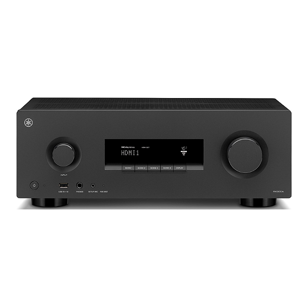 Receiver Yamaha RX300A 5.2 Canais 8K Dolby Atmos DTS Virtual:X Bluetooth Multipoint Room Correction