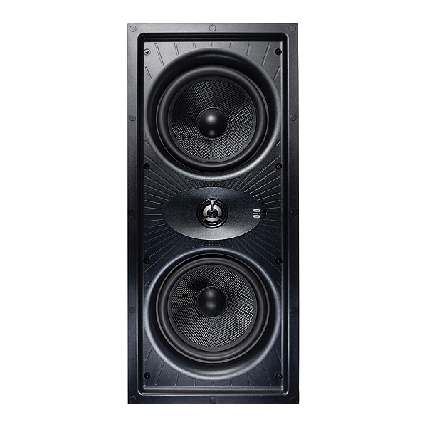Caixa Acústica de Embutir WOW Sound W.S 4 Retangular Duplo Woofer 6,5" Kevlar 150W RMS Ajuste de Agudos