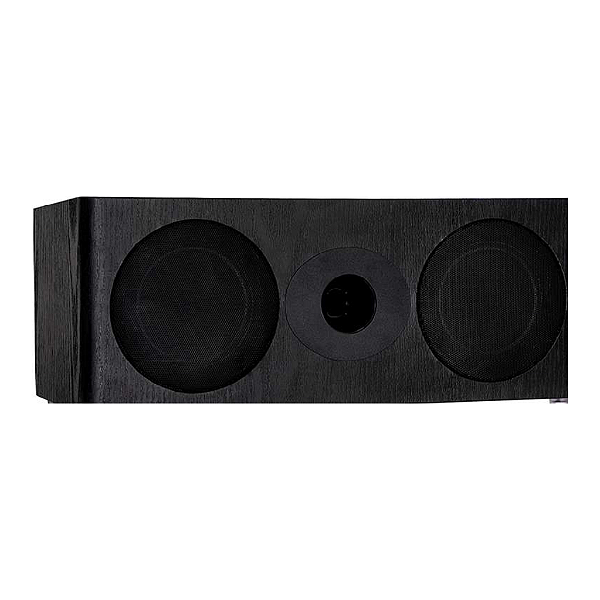 Caixa Acústica Central New Audio PRO 1 CT Duplo Woofer 5" Super Tweeter 100W RMS 8 Ohms Black Wood
