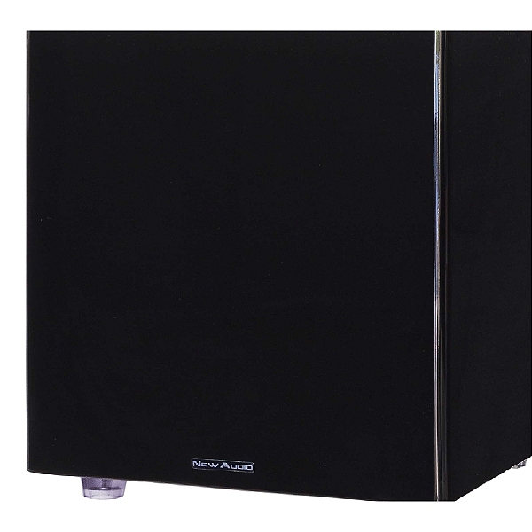 Subwoofer Ativo New Audio SUB200 Clean Design 12" 200W Black Piano Resposta de 28 Hz Bivolt