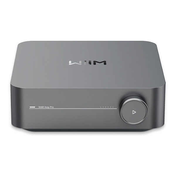 Amplificador Streaming WiiM Amp Pro 60W RMS 8 Ohms DAC ES9038Q2M Correção de Sala e Subwoofer