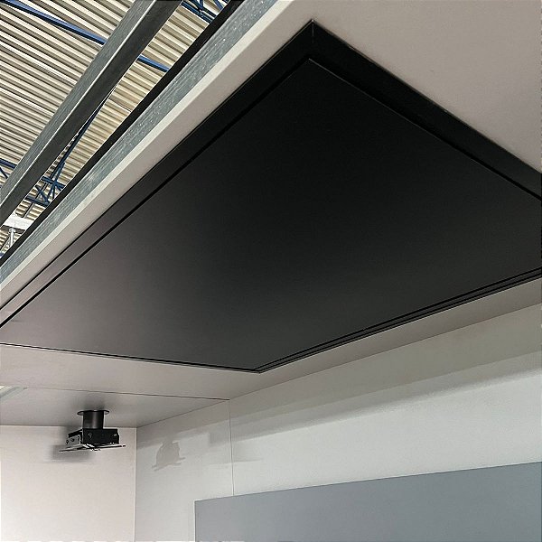 Flap TV Motorizado de Teto Dual Screen Abertura e Giro 180° para TV até 65" Alumínio