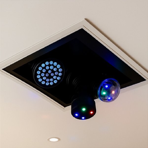 Lift Motorizado de Teto Dual Screen Party para Iluminação de Festa com Descida e Giro