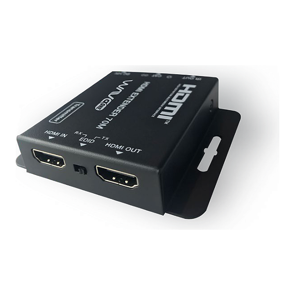 Extensor HDMI WaveOne WEX70 até 70 Metros 1080p e 40 Metros 4K por Cabo de Rede Cat 5e ou 6 com IR
