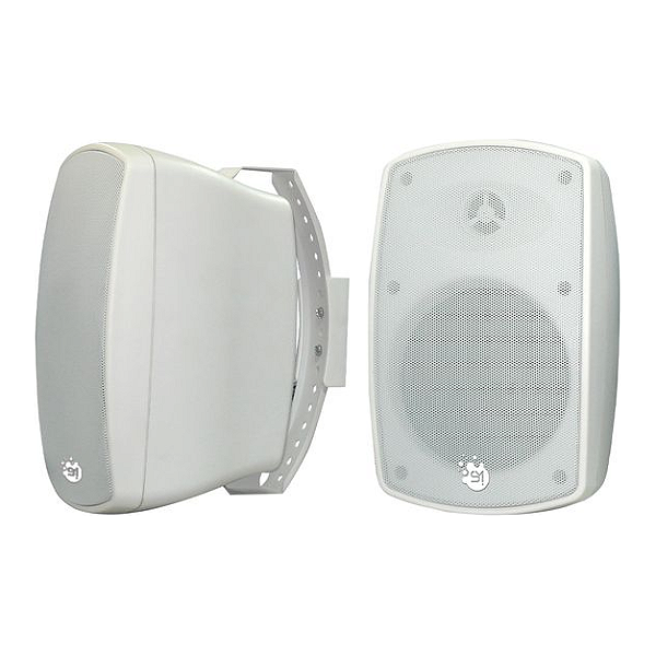 Par de Caixas de Som Ambiente Sumay 100W Branca Woofer 6,5" Tweeter 1" 8 Ohms com Suporte SM-CSA100B