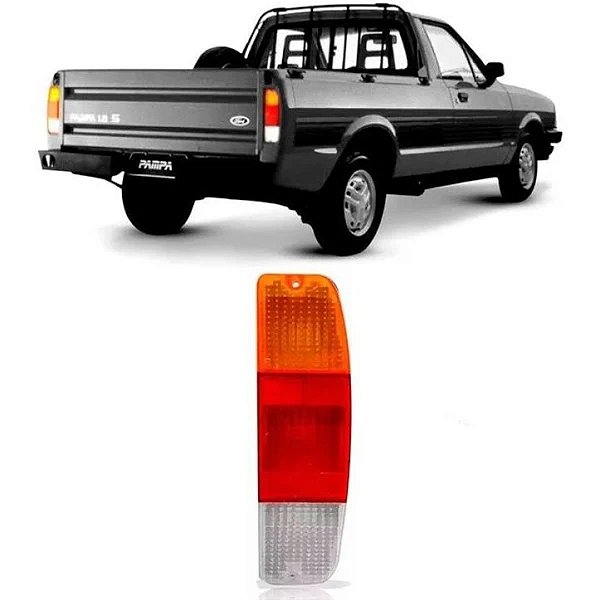 Lanterna traseira do pampa ford de 1987 a 1992 lado direito tricolor cod 4002