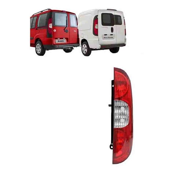 Lanterna traseira do doblo rubi fiat de 2010 a 2018 fiorino fiat de 2014 em diante lado direito cod 258822