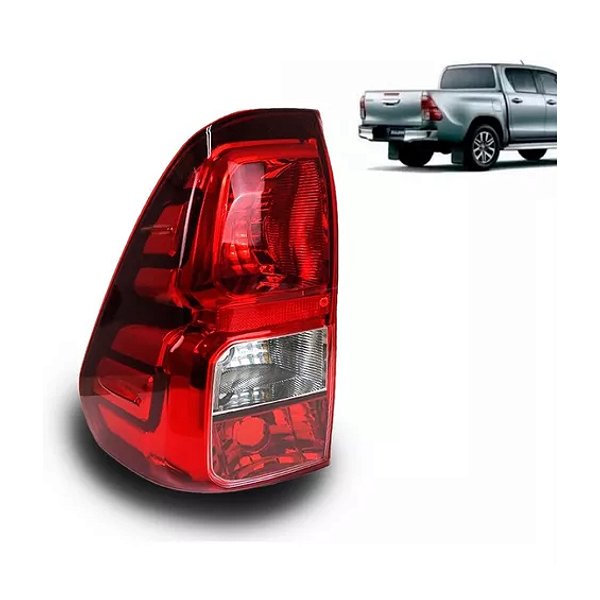 Lanterna traseira da hilux toyota pickup de 2016 a 2020 sem soquete modelo valeo lado esquerdo depo cod 26145