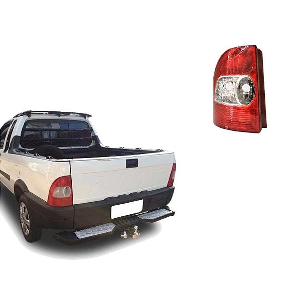 Lanterna traseira da strada fiat lado esquerdo de 2001 a 2003 bicolor cod 0191ps