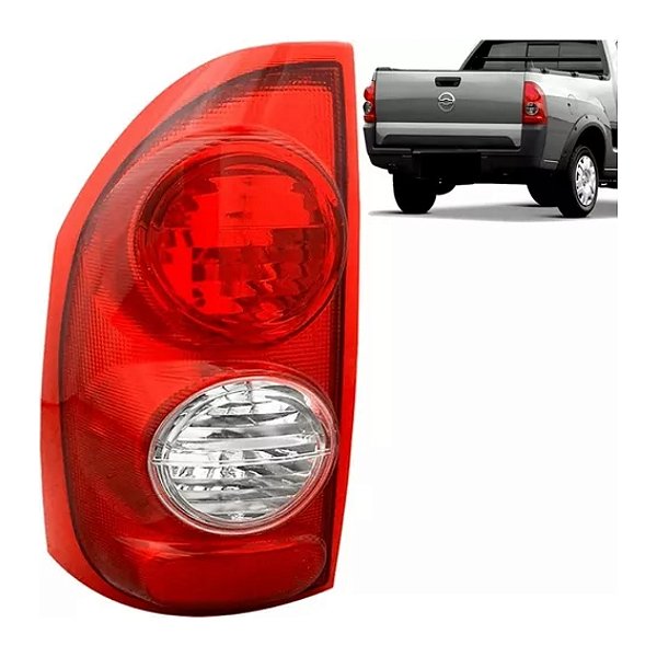 Lanterna traseira montana chevrolet 2004 até 2010 com a ré cristal bicolor lado esquerdo cod 16723