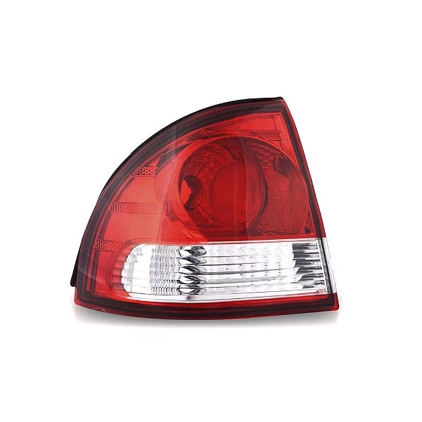 Lanterna traseira corsa classic chevrolet 2010 de canto cor vermelha e pisca cor cristal lado esquerdo cod 660018 397054